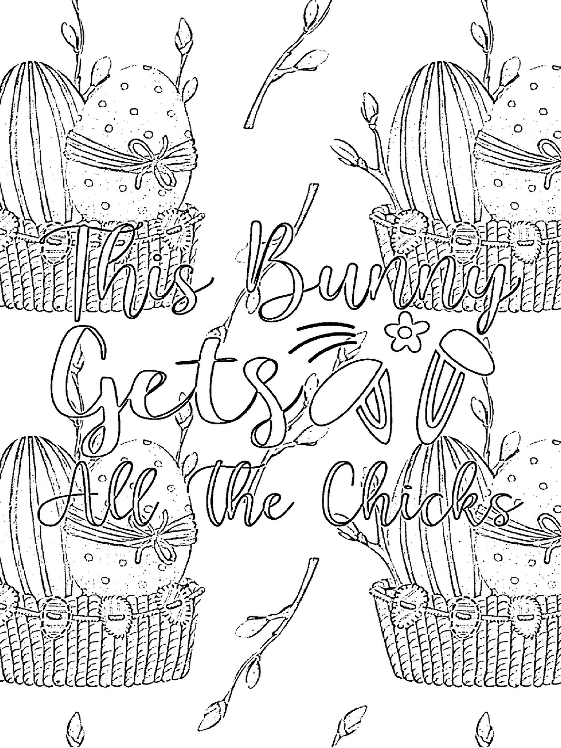 Easter Quotes Coloring Pages for Adults-60 Quotes product image (4)