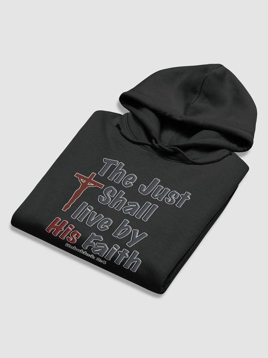 "Faith in Action" Organic Cotton Hoodie – Habakkuk 2:4 product image (6)