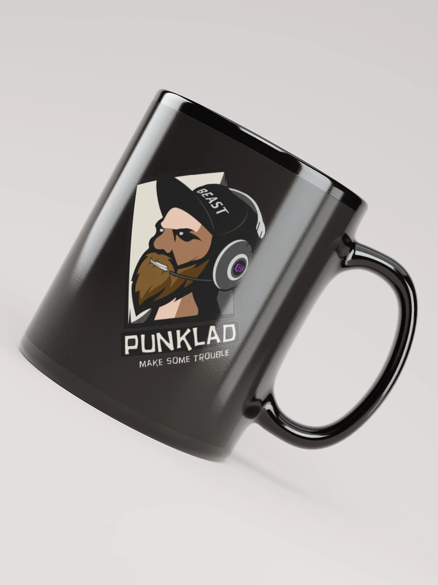 Black Glossy Mug: Punklad log product image (4)