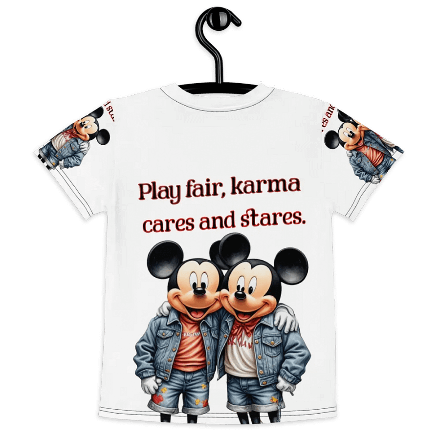 Karma Cares All-Over Print Kids T-Shirt product image (7)