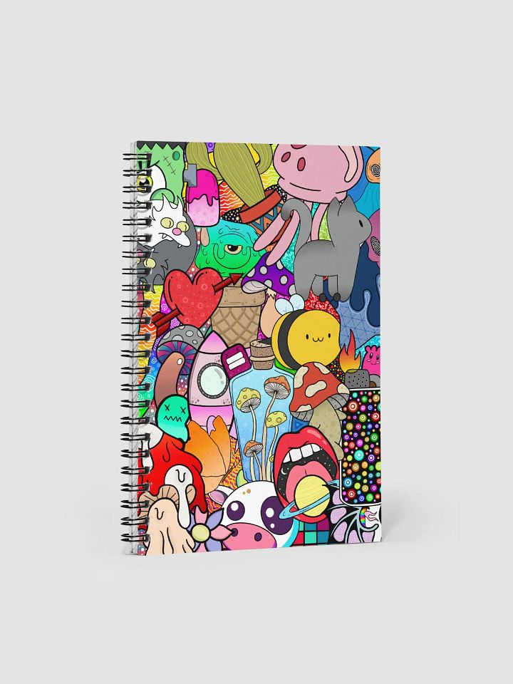 Trippy Collage Notebook product image (1)
