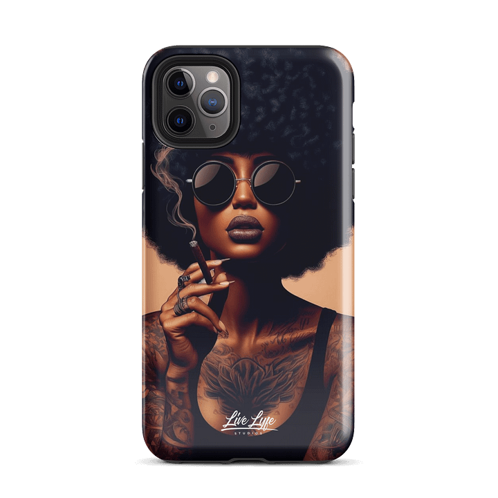 Smoke & Soul Afro Queen Vibe Phone Case, Protective Phone Case product image (2)