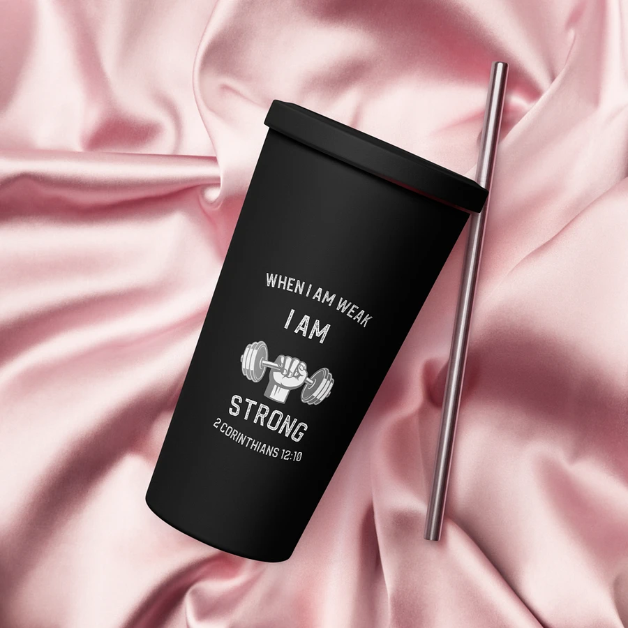 I Am Strong 20 oz. Isolated Cup: Black product image (18)