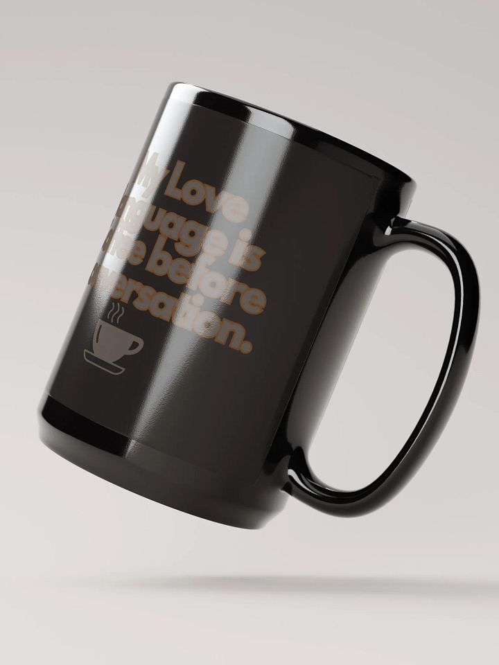 Cellar 8T Coffee - Love Language - Gloss Black Mug product image (2)