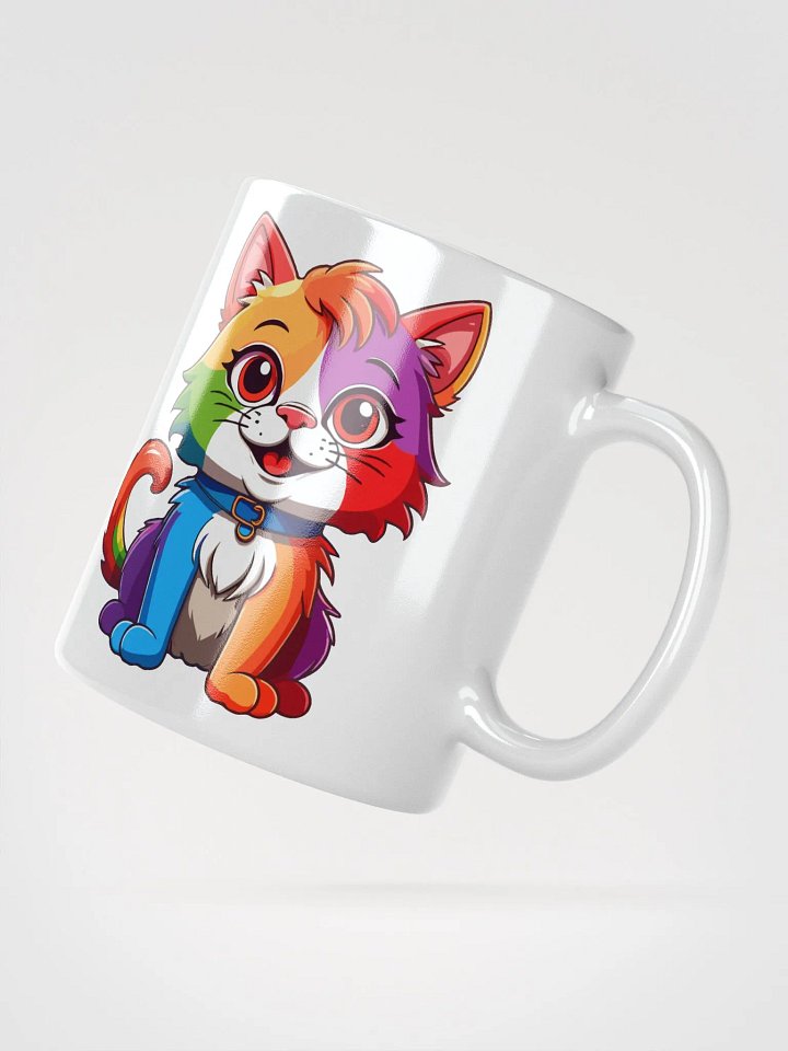 Cute Rainbow Color Cat 9 , Mug product image (3)