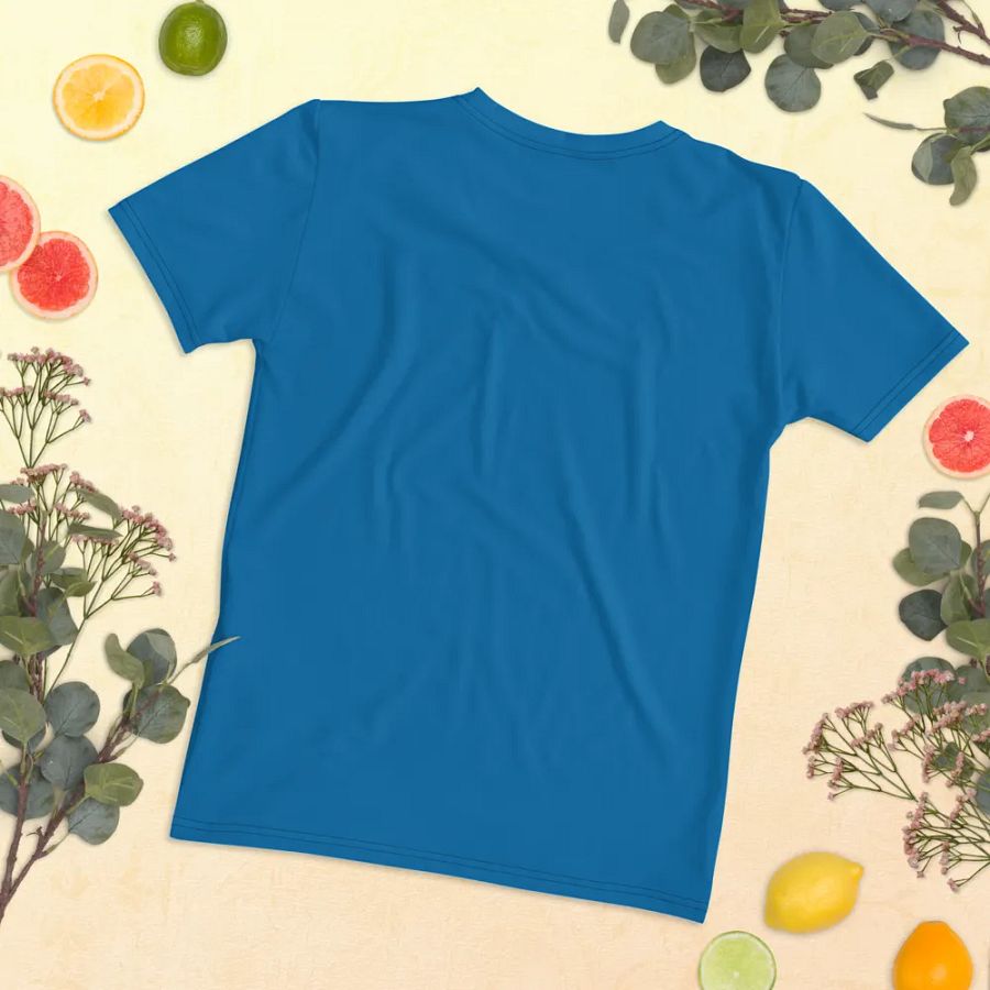 Plain Atlantic Blue True Summer Women's Crewneck Polyester Heavyweight Premium T-Shirt by Treasure Pie product image (11)