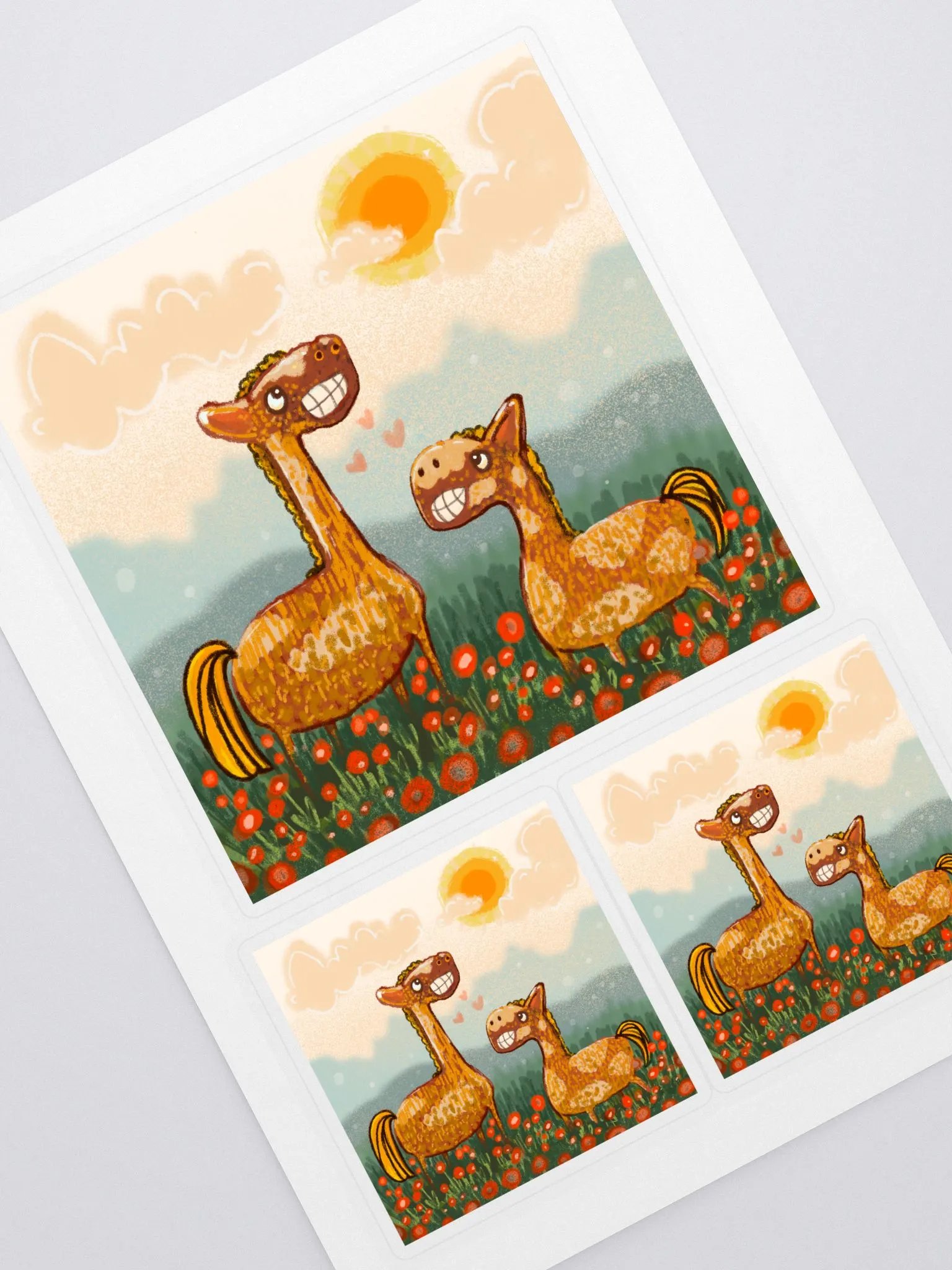 Awkward Horses Sticker Sheet product image (1)
