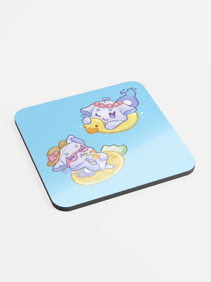 [ppan-biri] Floofling Pool Coaster (3.74" x 3.74") product image (2)