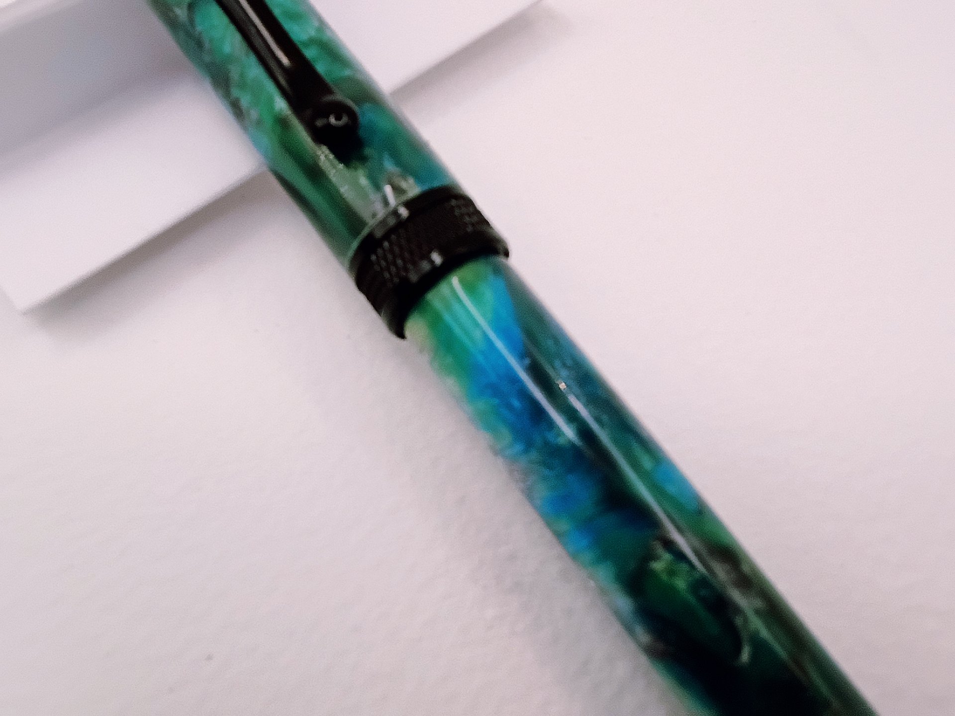 🖋️ Diamond Knurl Rollerball – Black Chrome Edition product image (8)