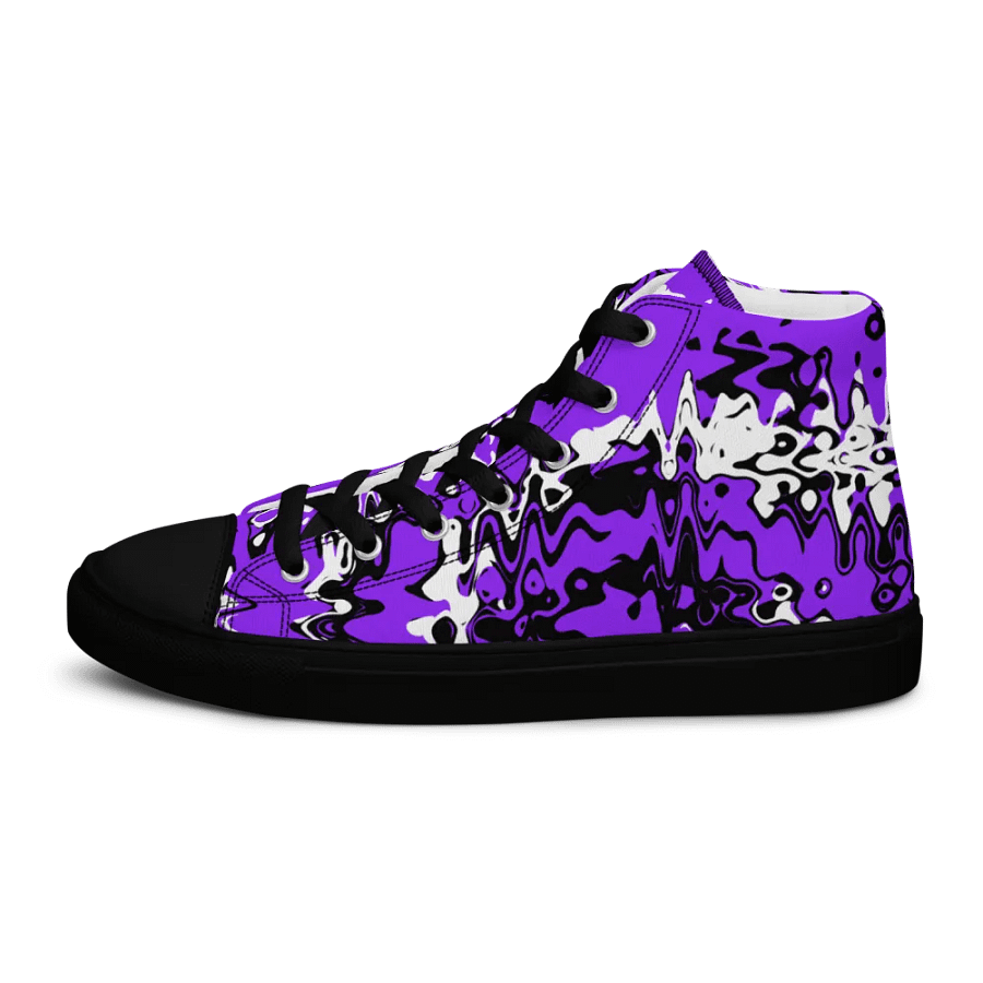Cyberpurple high top canvas shoes (womens) product image (9)
