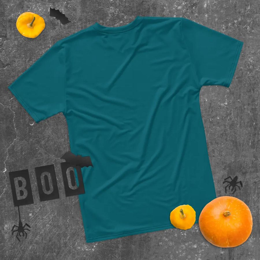 Plain Teal Blue True Summer Men's Crewneck Polyester Heavyweight Premium T-Shirt by Treasure Pie product image (11)