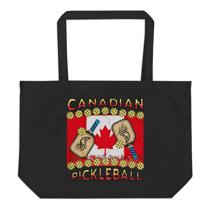Canadian Flag Pickleball Eco-Friendly Tote Bag product image (1)