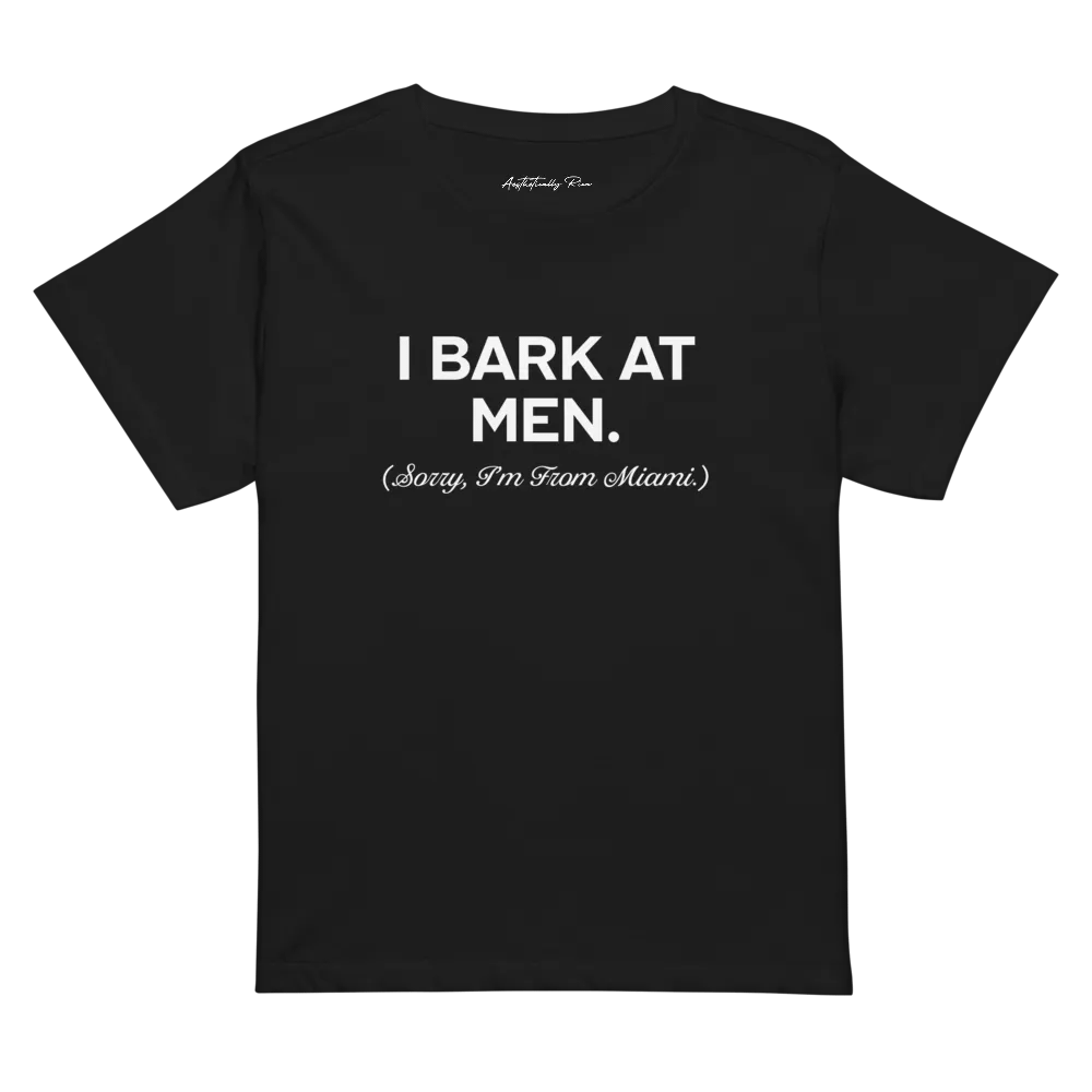 I BARK AT MEN BABY TEE product image (1)