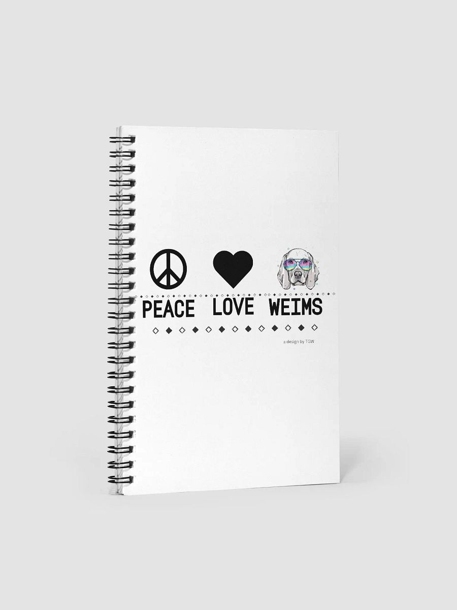Peace Love Weims - Spiral Notebook product image (3)