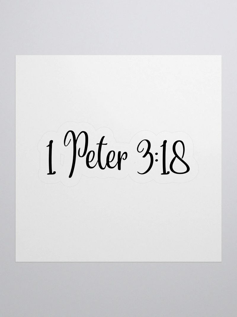1 Peter 3:18