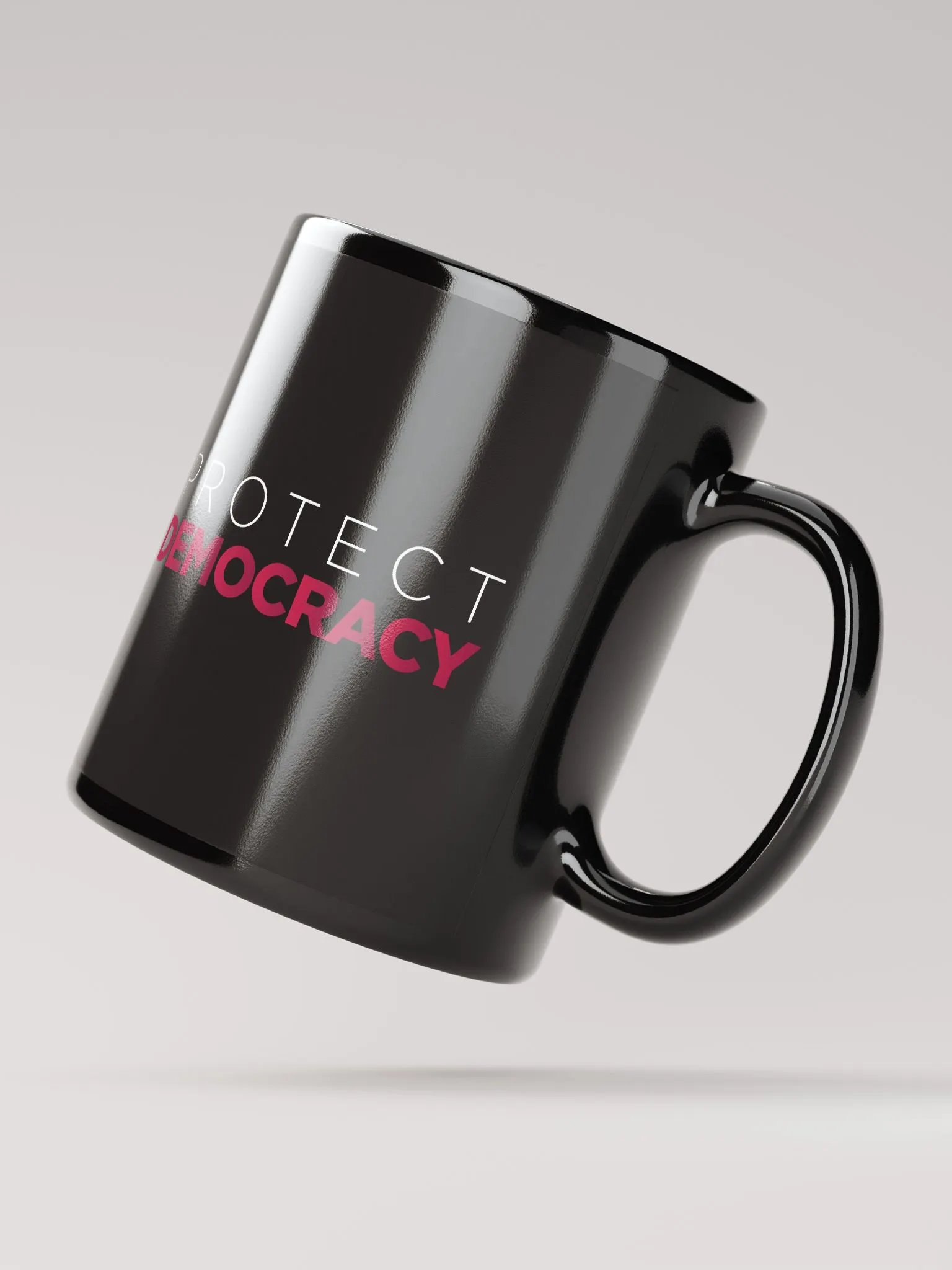 "Protect Democracy" Black Coffee Mug product image (4)