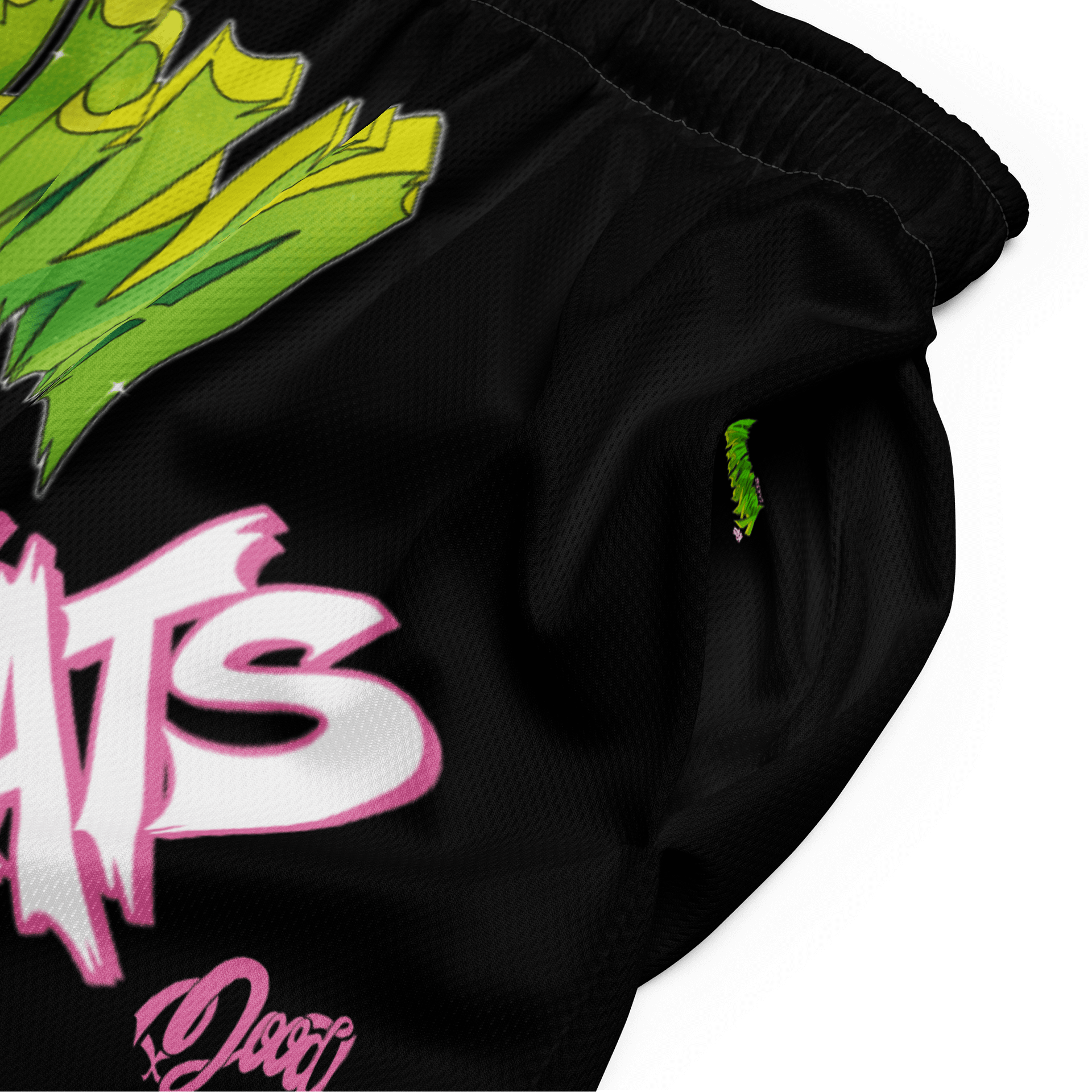 KONNICHIWA - Black Mesh Shorts (with pockets) product image (3)