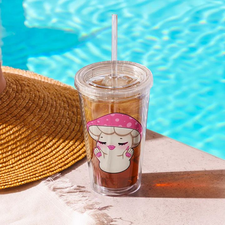 Slay Mushie Plastic Tumbler product image (1)