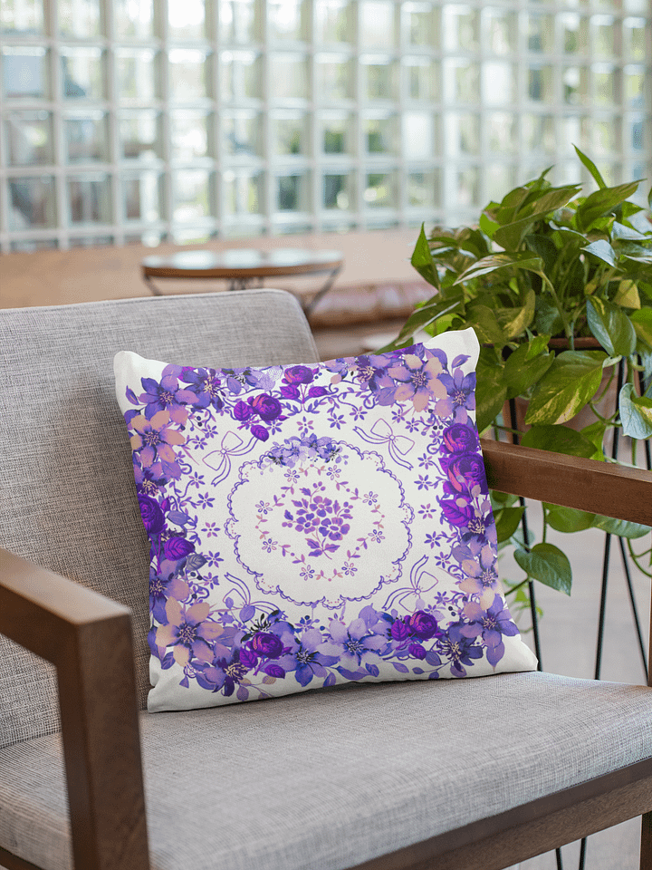 Violet Floral Blossom Pillow product image (1)