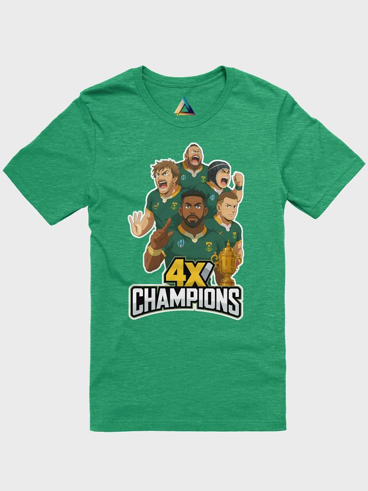 Springboks Anime-Style 4x Champions Rugby T-Shirt product image (6)