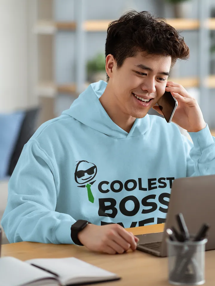 Coolest Boss Ever | Cotton Heritage Unisex Premium Hoodie | Ultimate Comfort & Style product image (2)
