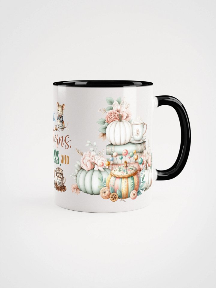 Whimsical Autumn Pins Patterns Coffee Ceramic Mug product image (1)