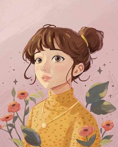 This #dtiys challenge by @rochewoodworthillustration was so cute I had to draw it. I haven't posted an illustration of a huma...