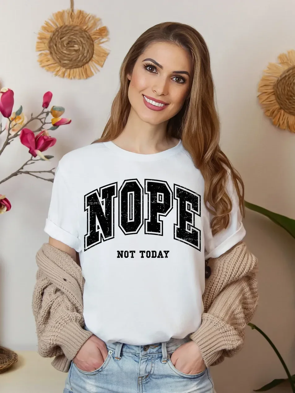 NOPE Not Today Bold Statement T-Shirt product image (2)