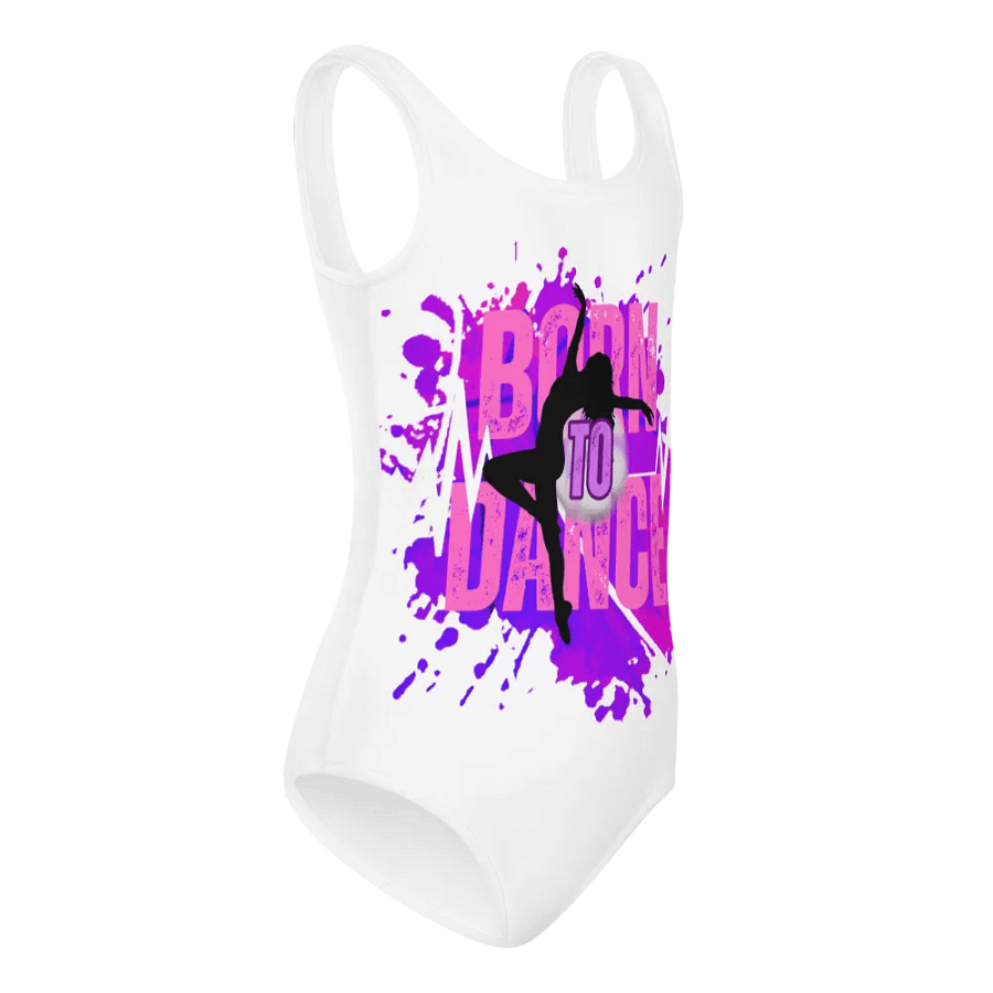 Born to Dance Her Silhouette Kids Swimsuit product image (6)