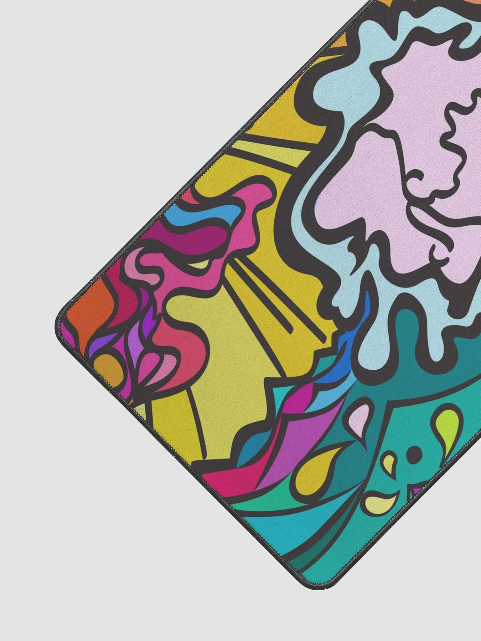 Symmetry Splash Desk Mat. Wave at Sunset product image (2)