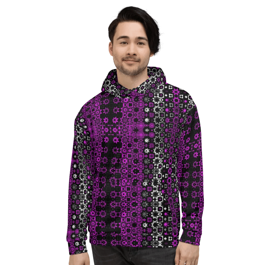 That Stars Pattern Unisex All Over Print Pull Over Hoodie product image (4)