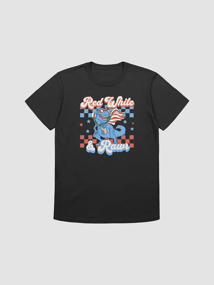 Red White & Rawr T-Rex Unisex T-Shirt product image (3)