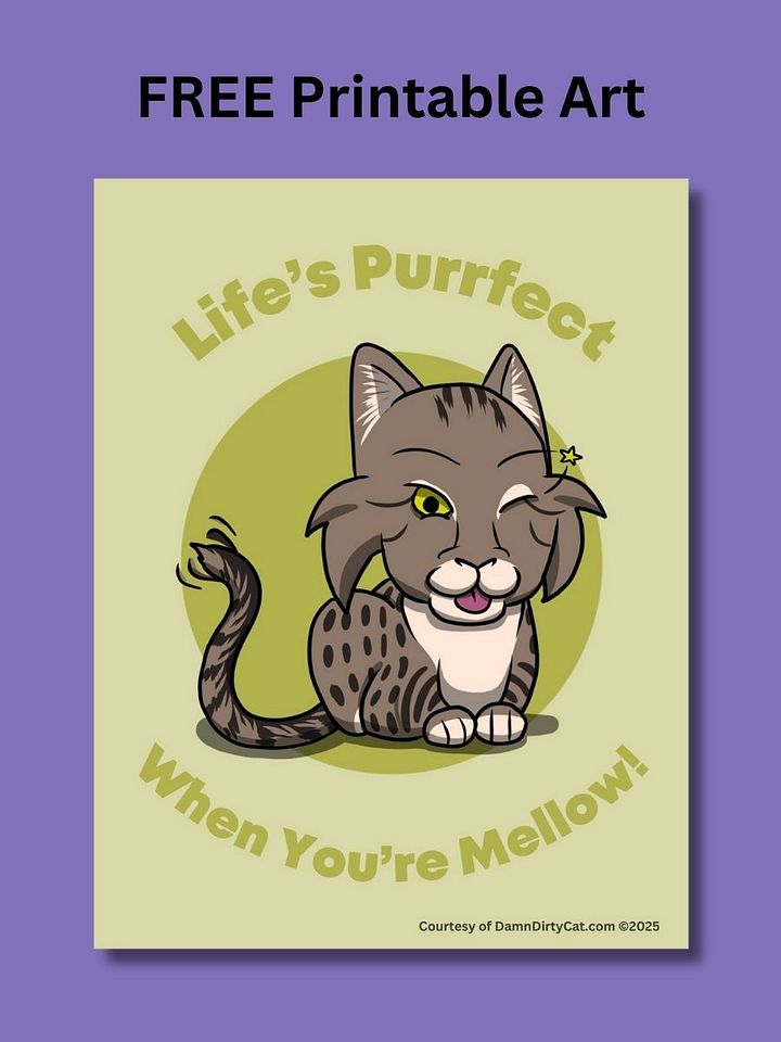 FREE Printable Kitten Art - PDF Downloadable product image (1)