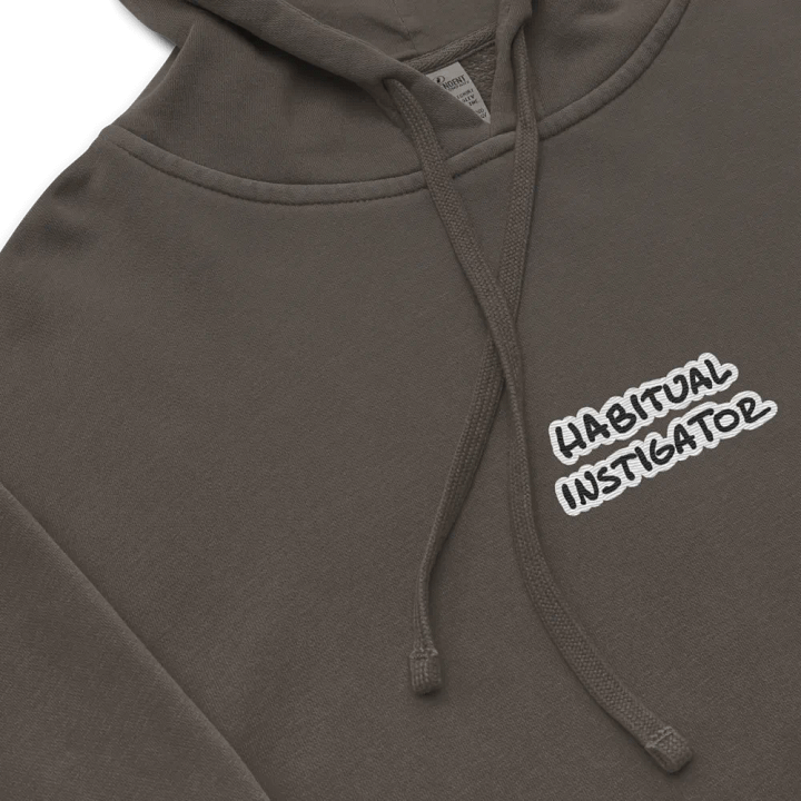 Habitual Instigator embroidered pigment hoodie (bubble design) product image (1)