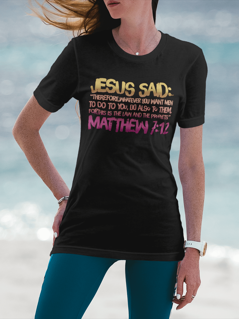 Christian Shirt The Golden Rule Matthew 7:12 product image (2)