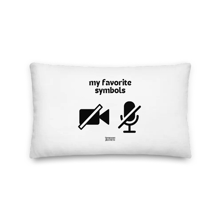 Symbols of an Introvert All-Over Print Pillow product image (2)