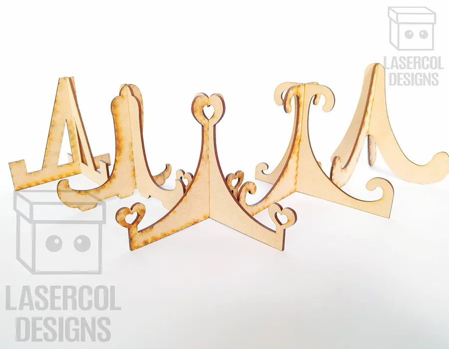 Easel Plate Stand Set 3 - Laser Cut Files product image (10)