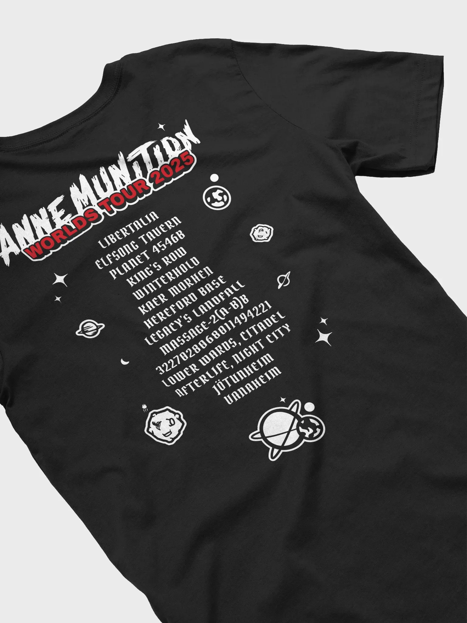 Anne Munition Worlds Tour 2025 - Tee (Dark) product image (1)