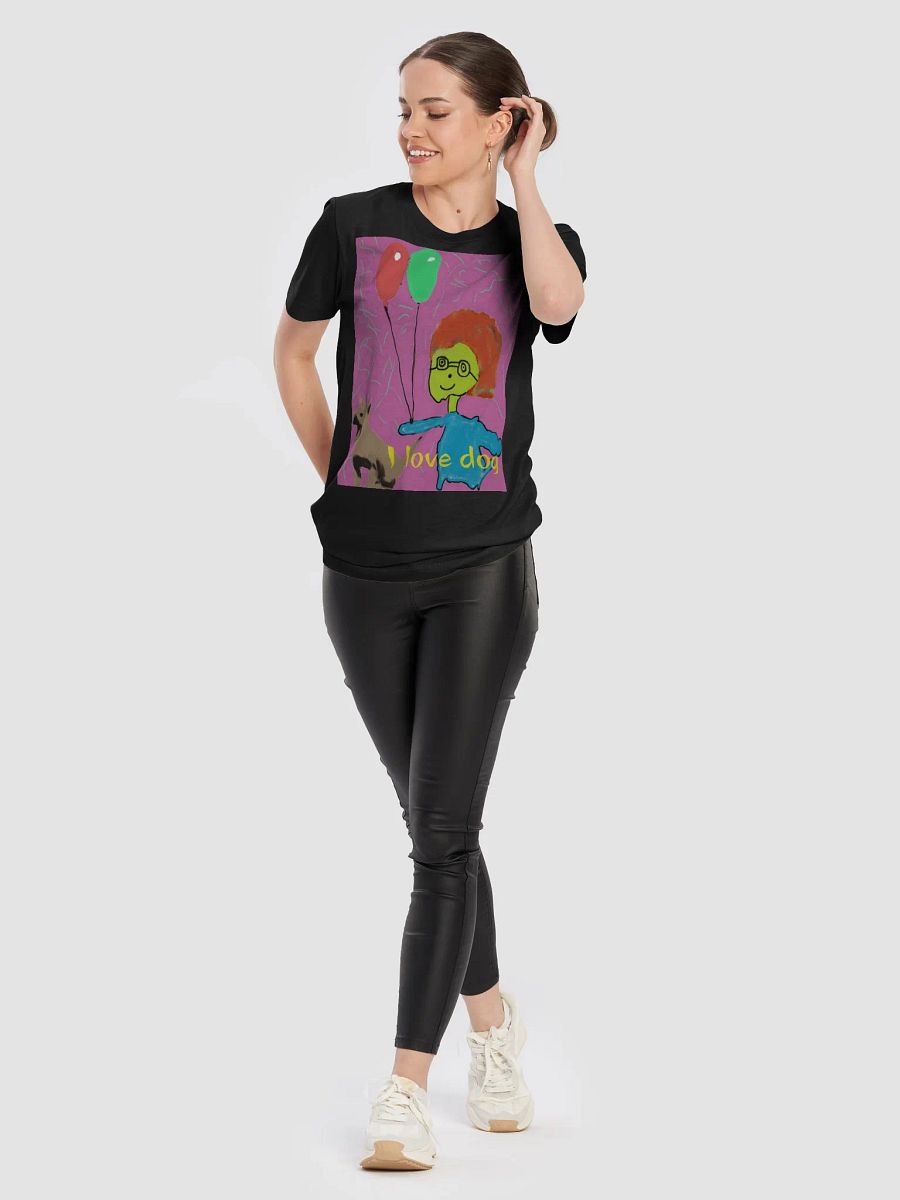 Bella+Canvas Supersoft T-Shirt : I love dog product image (100)