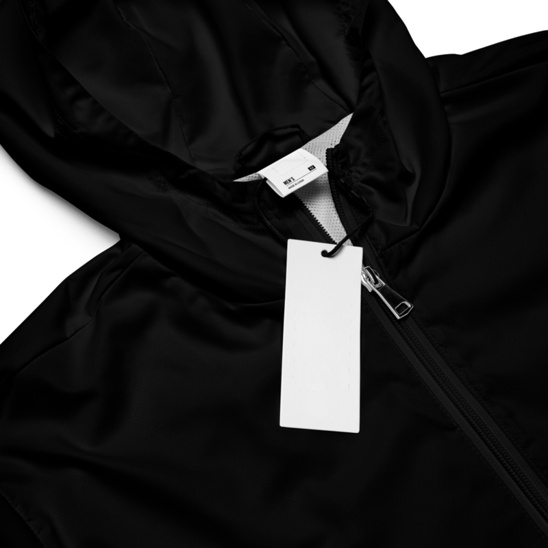 All-Over Print Windbreaker Black product image (5)