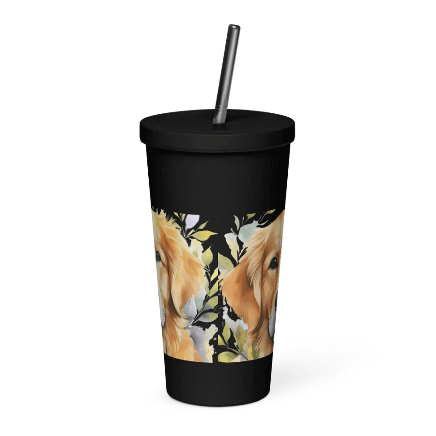 Golden Retriever - Insulated Tumbler with a Straw product image (4)