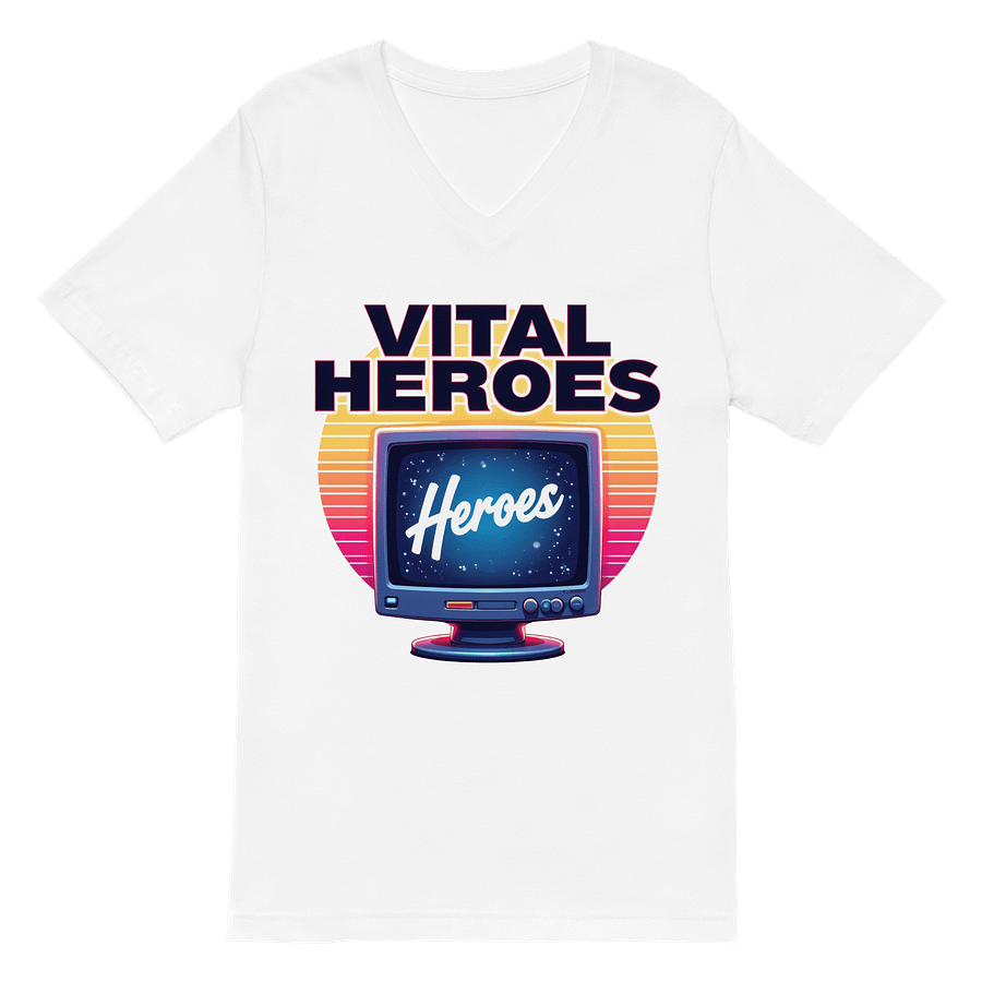 VITAL HEROES Retro TV V-Neck Tee product image (2)