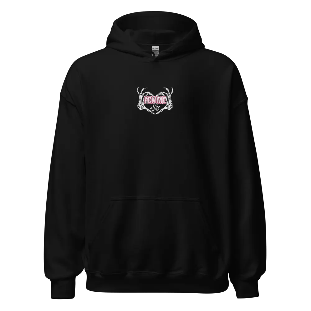 FEMME 2s | HOODIE | FRONT EMBROIDER | SKELE BACK product image (5)