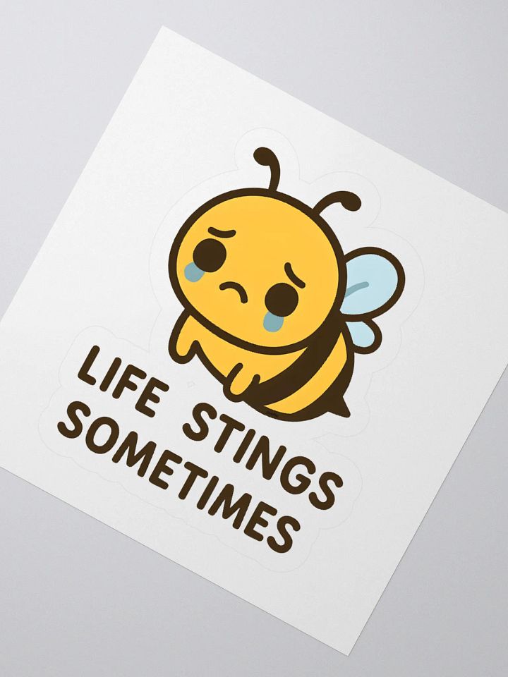 Life Stings Kawaii Bee Sticker product image (2)