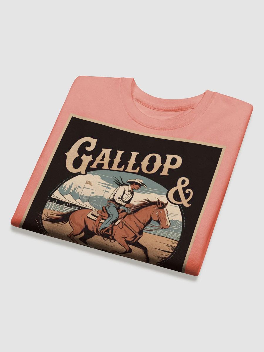 "GALLOP & GUZZLE" premium cotton sweatshirt product image (4)