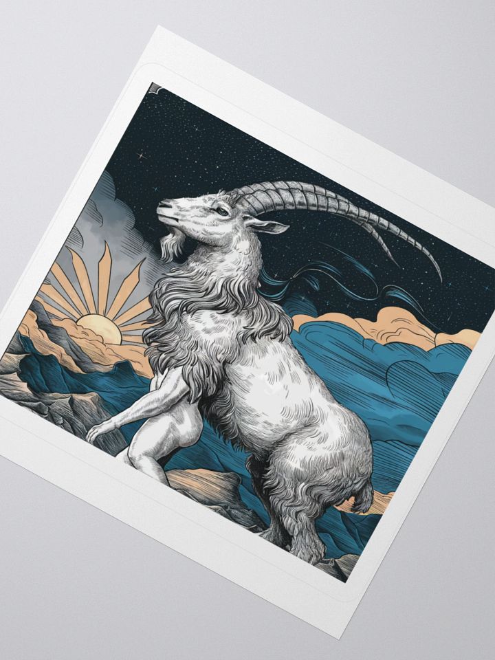 Capricorn: Celestial Goat Vinyl Sticker product image (5)
