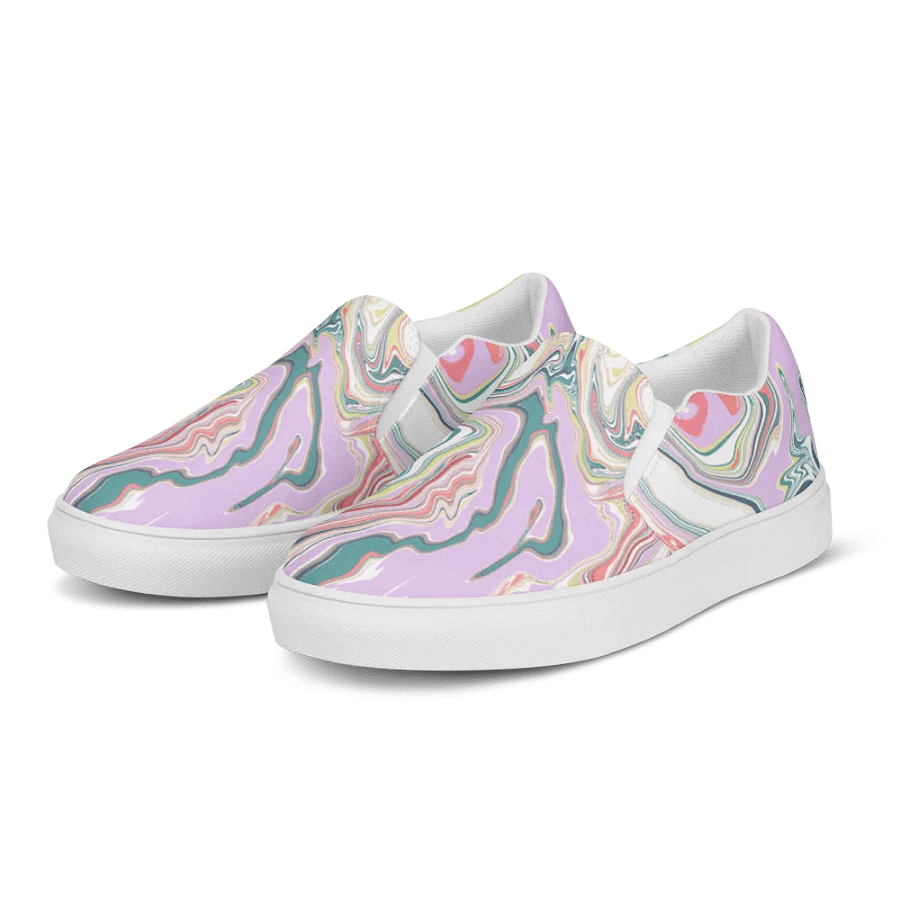 Psychedelic Swirl Women's Slip-Ons product image (5)