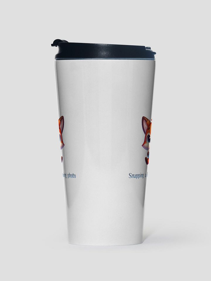 Snapping A Thanksgiving Photo Cute Fox Travel Mug product image (1)