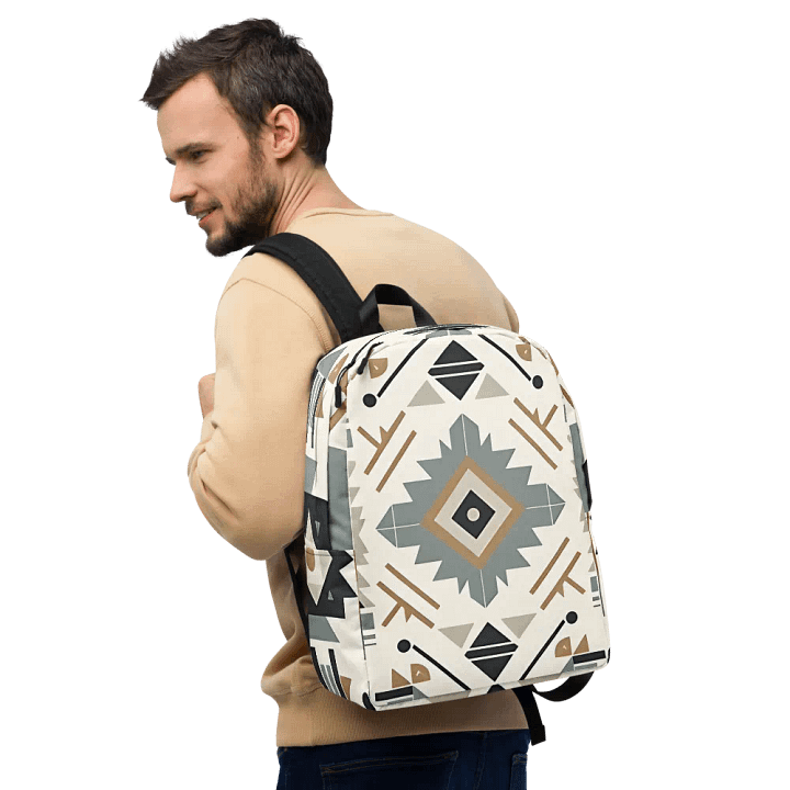Southwestern Tribal Geometric Minimalistic Backpack product image (1)
