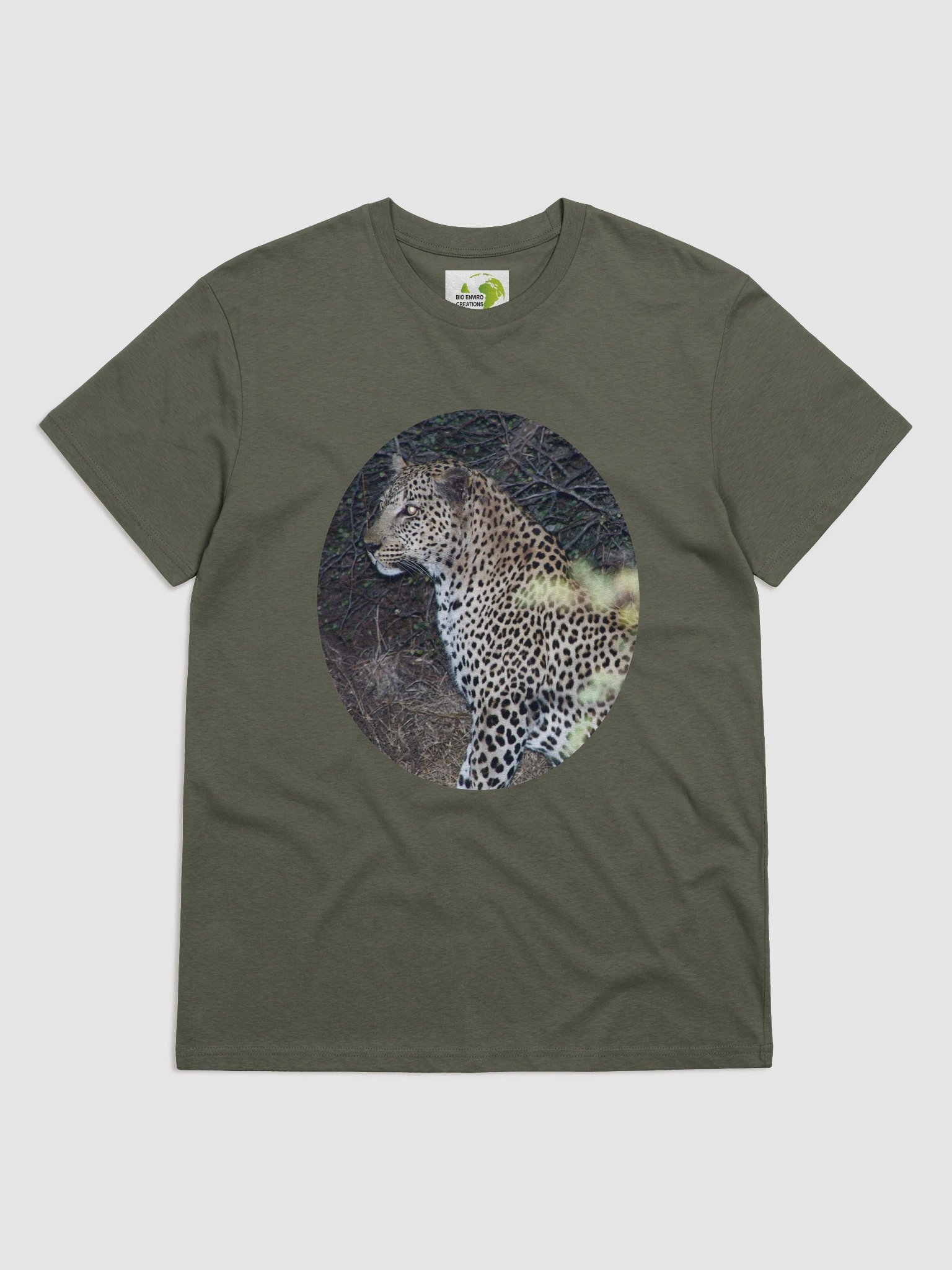 Leopard Organic Cotton T-Shirt-Plain product image (4)